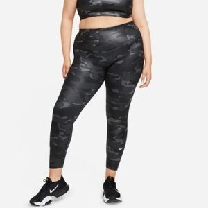 Nike ONE Women's shiny camo leggings- 1X